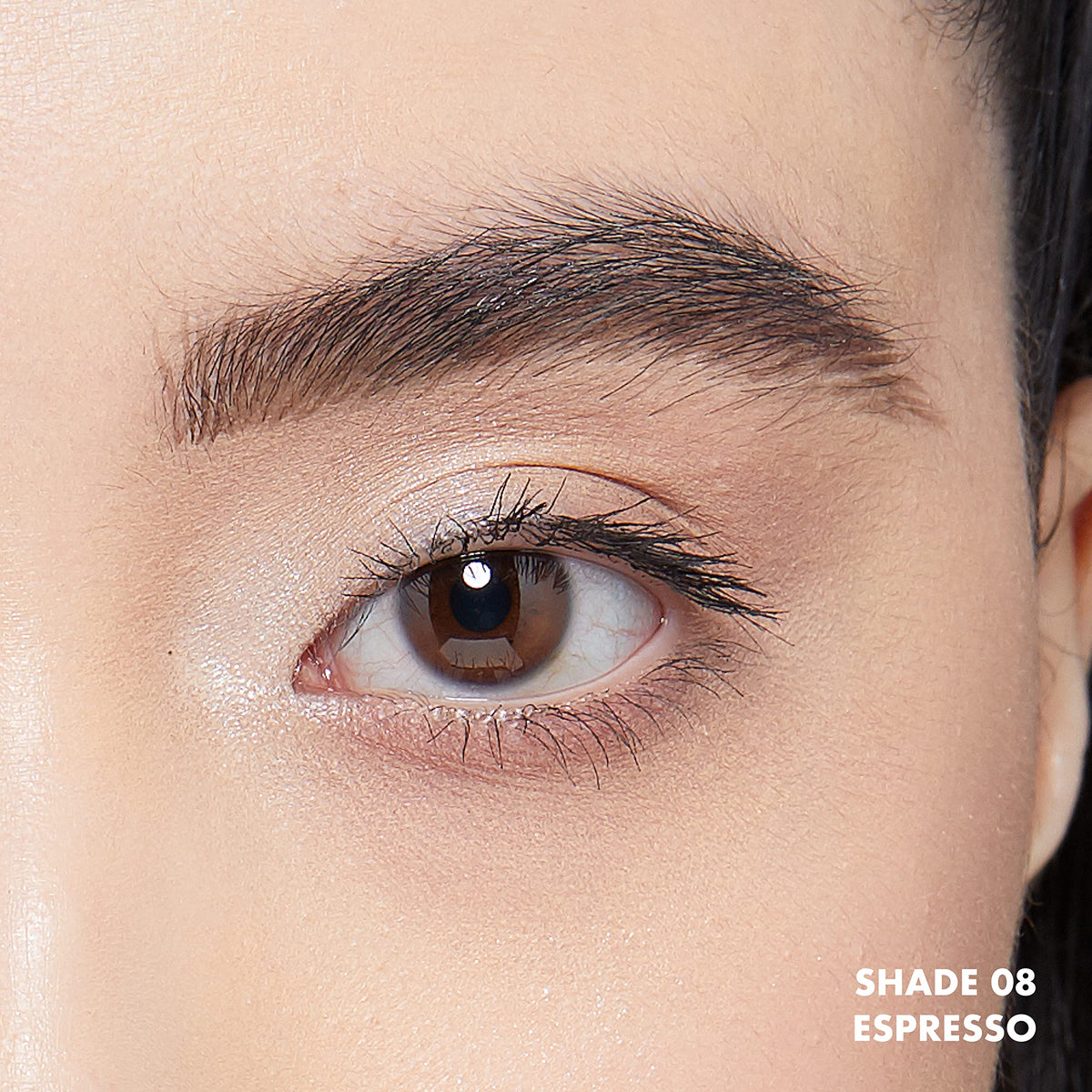 NYX Lift & Snatch Eyebrow Tint Pen shaping brows with defined edges.