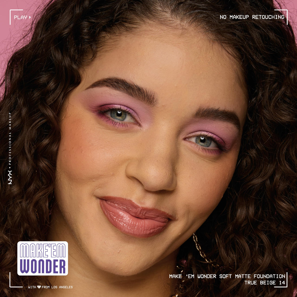 NYX Make 'Em Wonder foundation during a workout test showing sweat resistance.