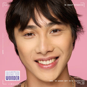 NYX Make 'Em Wonder wear test showing waterproof performance