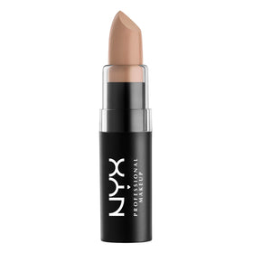 NYX Matte Lipstick Butter Toffee Nude swatch on arm showing rich neutral color