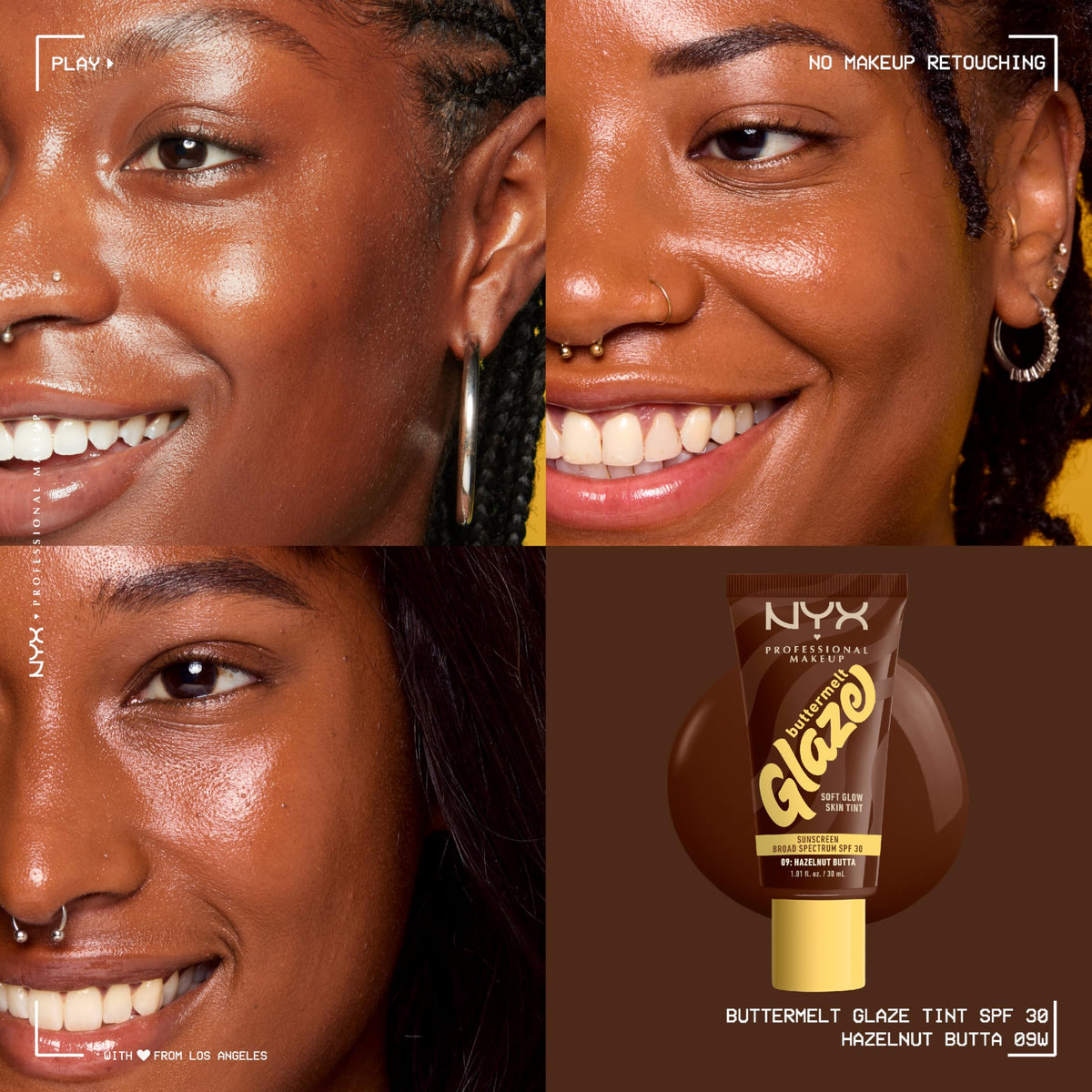 NYX Buttermelt Glaze SPF 30 protection for daily sun safety