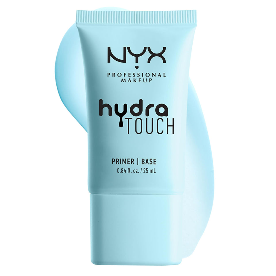 NYX Professional Makeup Hydra Touch Primer bottle pump provides hydrated, smoother base.
