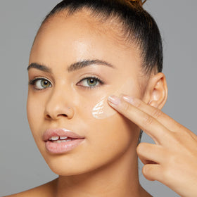 NYX Hydra Touch Primer enriched with chamomile, ginseng, and licorice for skin comfort.