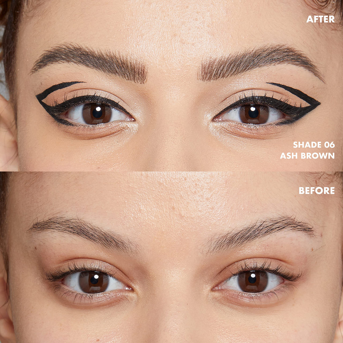 NYX Lift and Snatch eyebrow tint pen ash brown dual-pack packaging image.