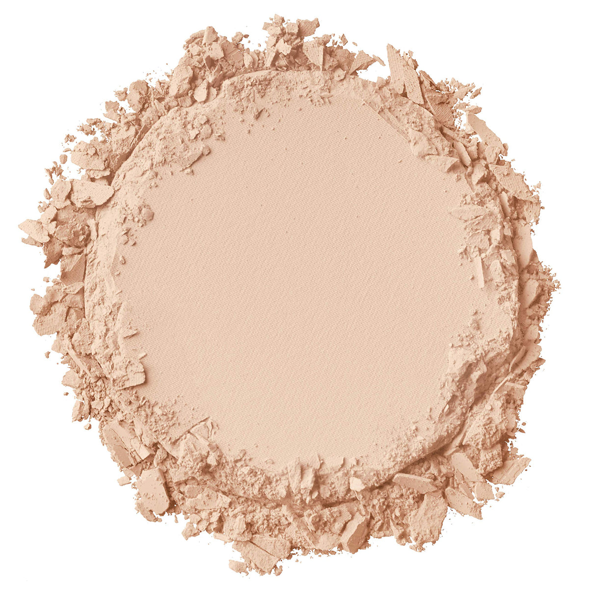 Swatch demonstrates buildable coverage on skin with NYX Stay Matte But Not Flat powder foundation.