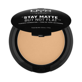 NYX Stay Matte Powder Foundation compact offers a natural matte finish with oil-control benefits.