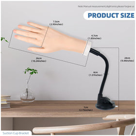 Nyxaphoralyn bendable finger hand enables realistic shaping and polishing practice