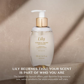 O Boticário Lily Satin envelops skin in a light Lily fragrance