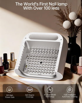 O NAIL PU leather hand rest for comfort during use.