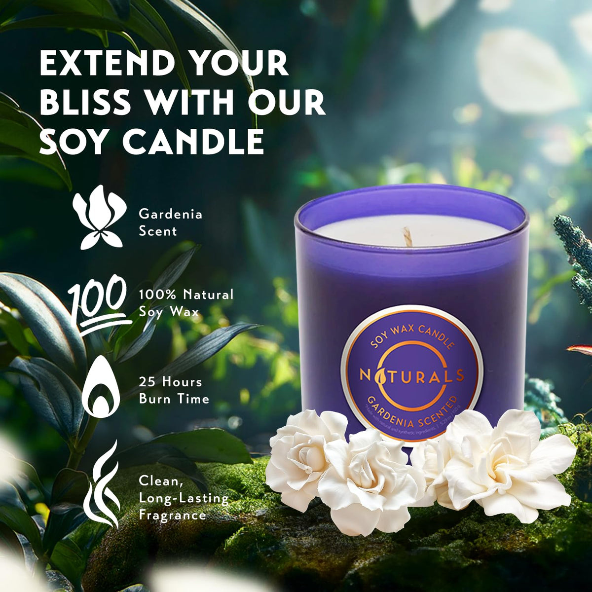 O Naturals shower steamer gardenia for a fragrant spa moment