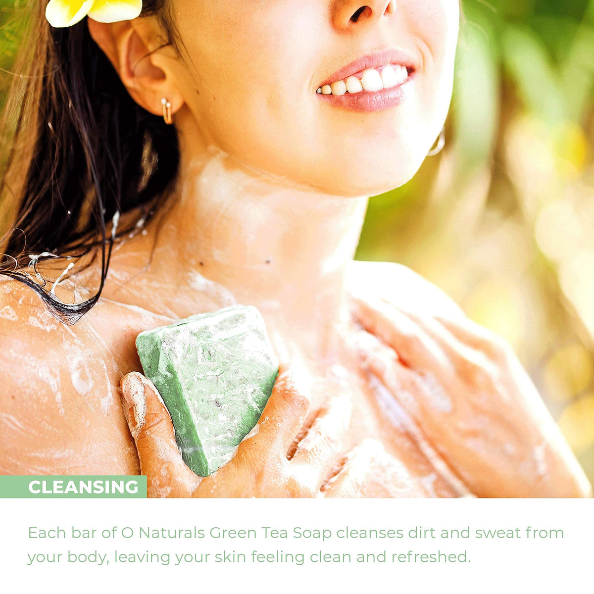 O Naturals vegan triple-milled soap emphasizes purity and texture
