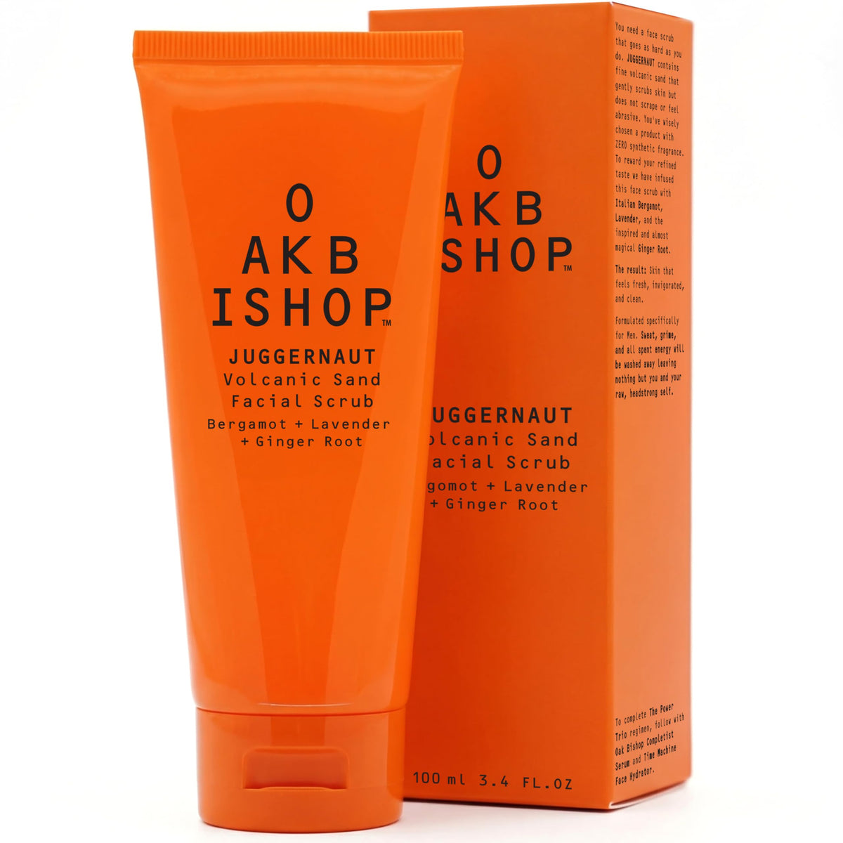 Oak Bishop Juggernaut face wash with volcanic sand exfoliation
