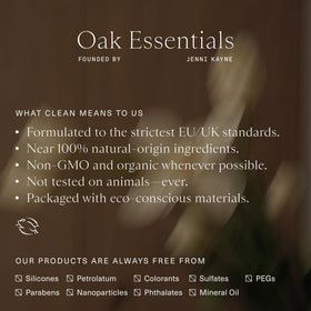 Clean formula supports a mindful skincare routine without harsh ingredients.