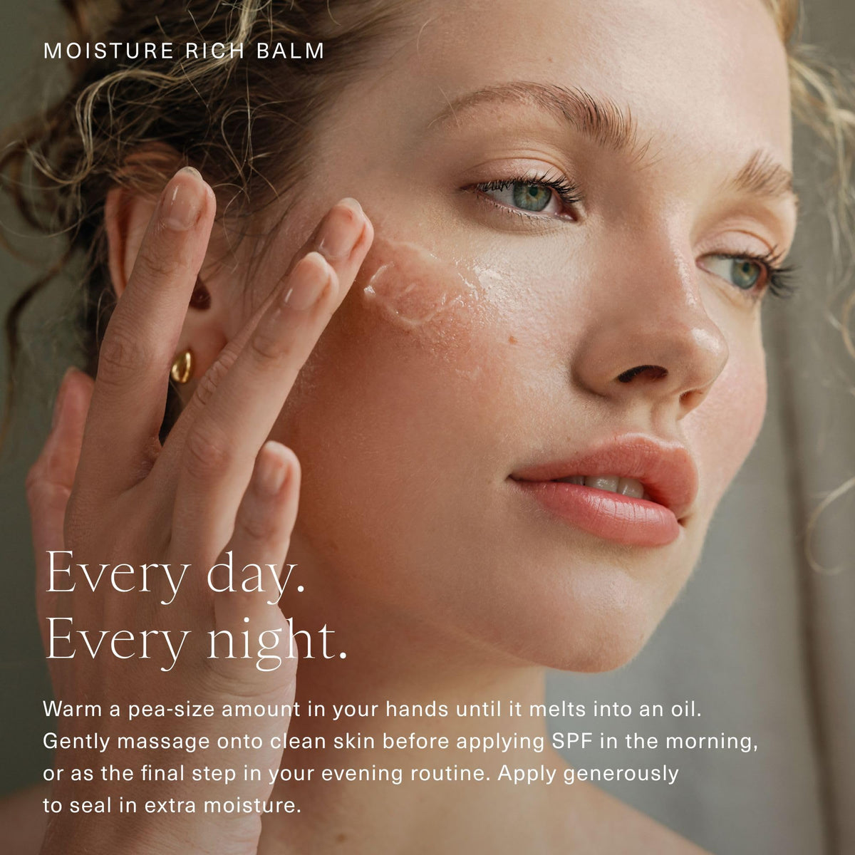 Coconut oil texture relaxing into skin for soothing hydration