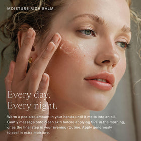 Coconut oil texture relaxing into skin for soothing hydration