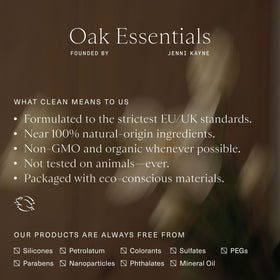 Dewy non-sticky finish from Oak Essentials Conditioning Lip Balm on lips