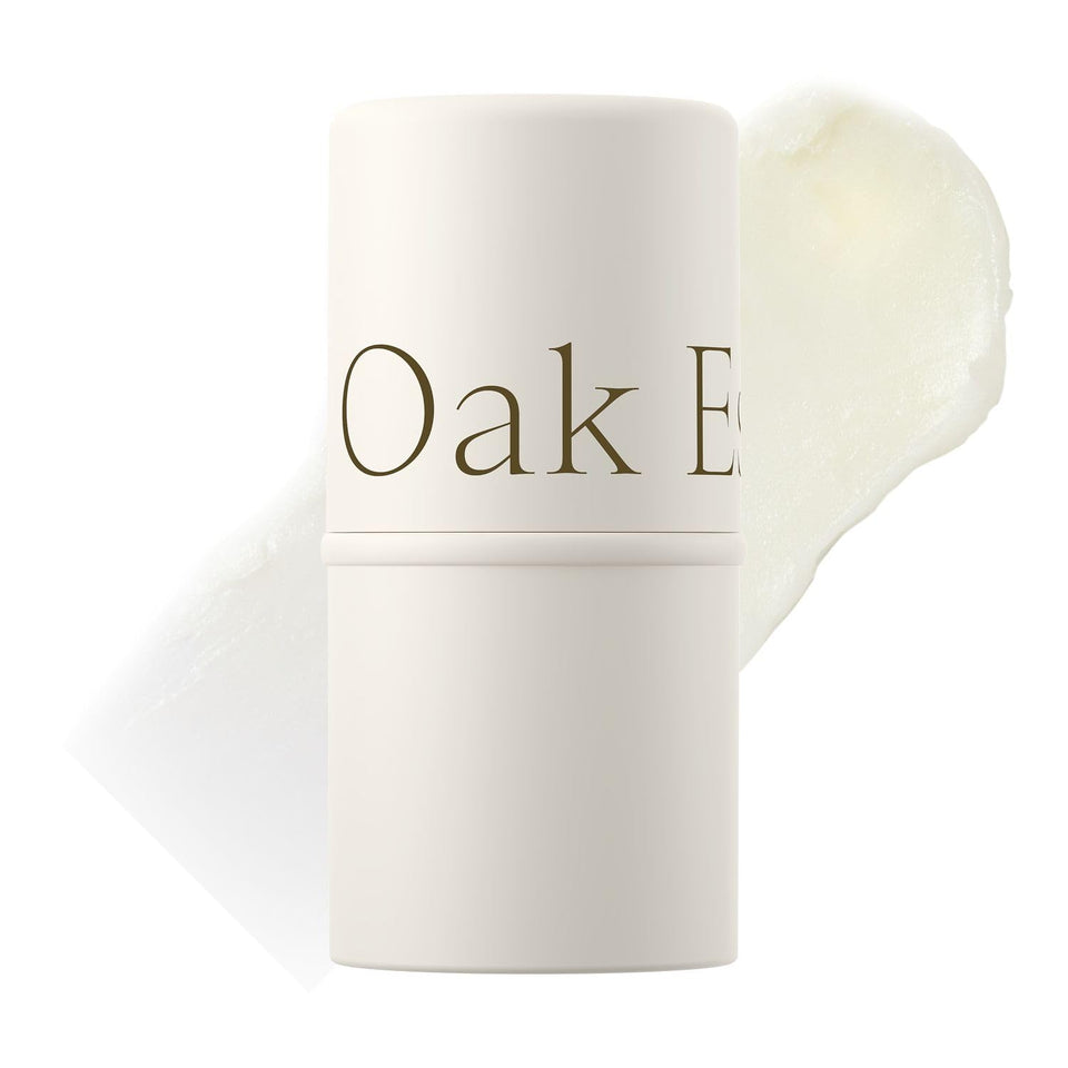 Oak Essentials Conditioning Lip Balm packaging closeup showing premium branding