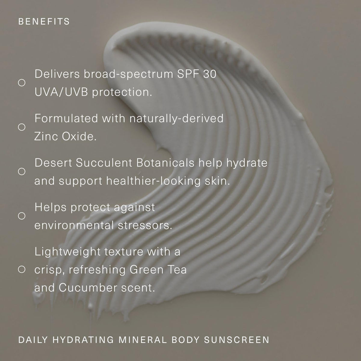 Oak Essentials desert succulent botanicals close-up highlights hydrating minerals.