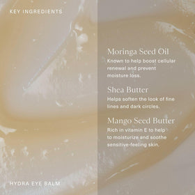 Oak Essentials Hydra Eye Balm Shea Butter for plush under-eye feel.