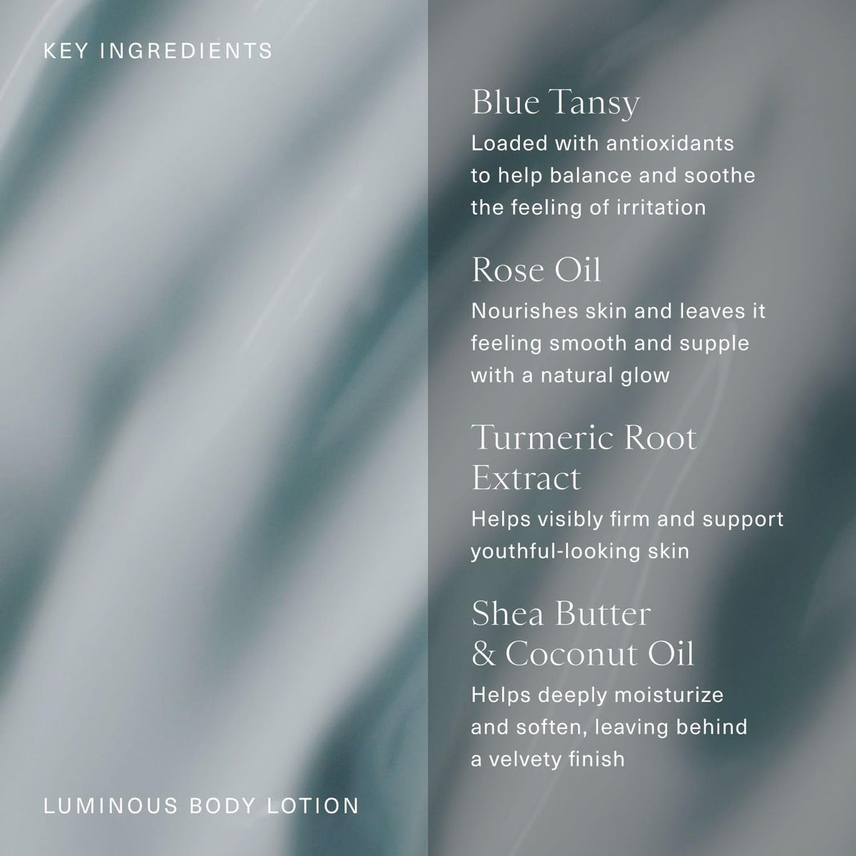 Turmeric extract in Oak Essentials Luminous Body Lotion adds antioxidant-friendly care