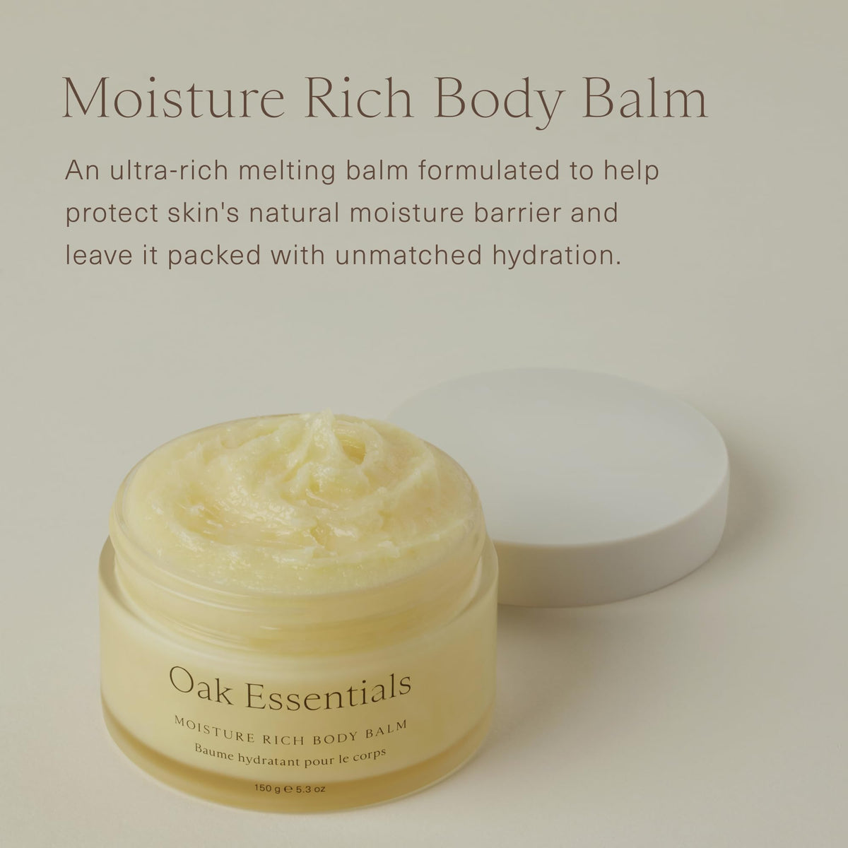 Oak Essentials balm melts into oil for a smooth daily ritual.