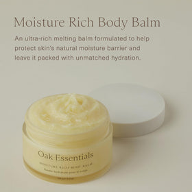 Oak Essentials balm melts into oil for a smooth daily ritual.
