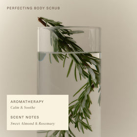 Oak Essentials Perfecting Body Scrub argan oil close-up showcasing shine-friendly formula