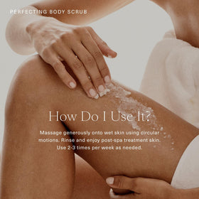 Oak Essentials Perfecting Body Scrub baobab oil close-up highlighting nourishing blend