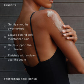 Oak Essentials Perfecting Body Scrub biodegradable sugar beads hint at gentle exfoliation