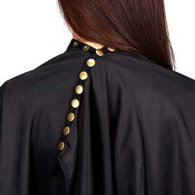 Oak Leaf fabric close-up highlights water-resistant pongee keeps clothes clean.