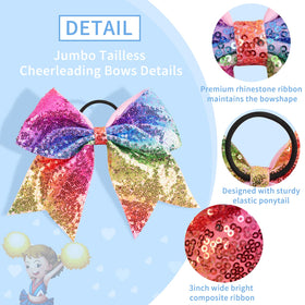 OAOLEER cheer bow packaging display, ready to gift to teammates.
