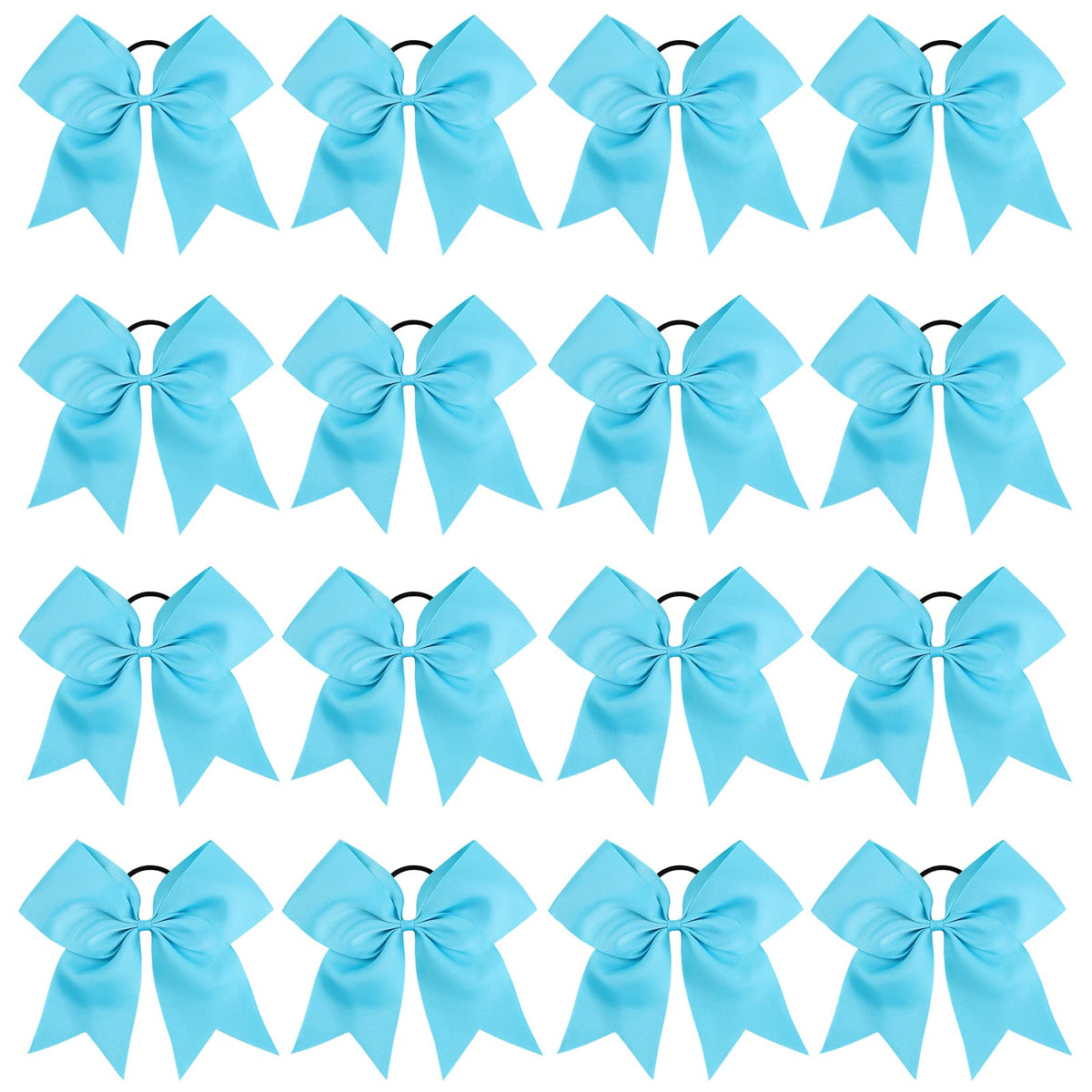 OAOLEER jumbo 8-inch sky-blue cheer bow for bold team looks and secure hair