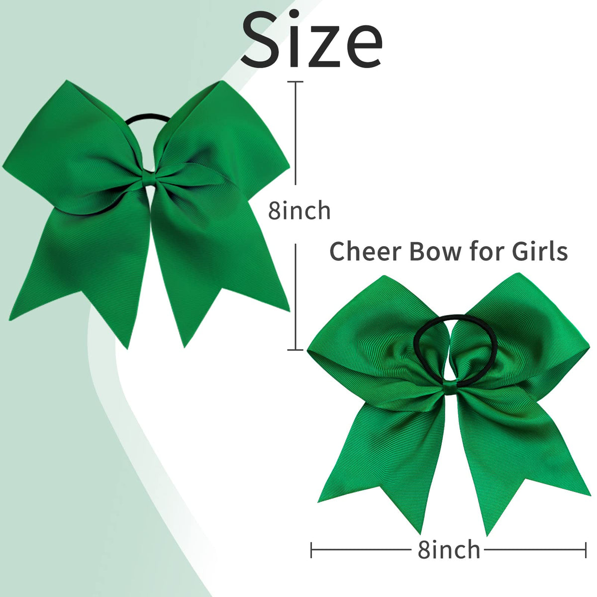 OAOLEER forest green bow with ponytail holder for secure wear