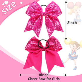 OAOLEER bow close-up pink with heat-sealed ends to prevent fraying
