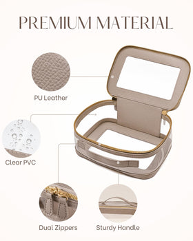 Oaque clear window design enables quick access to items