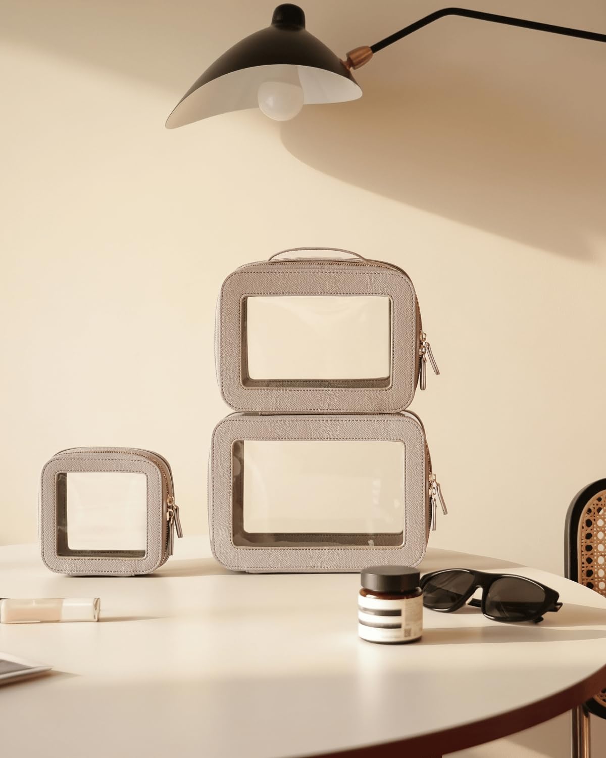 Oaque clear cosmetic bag set makes a thoughtful gift for travelers