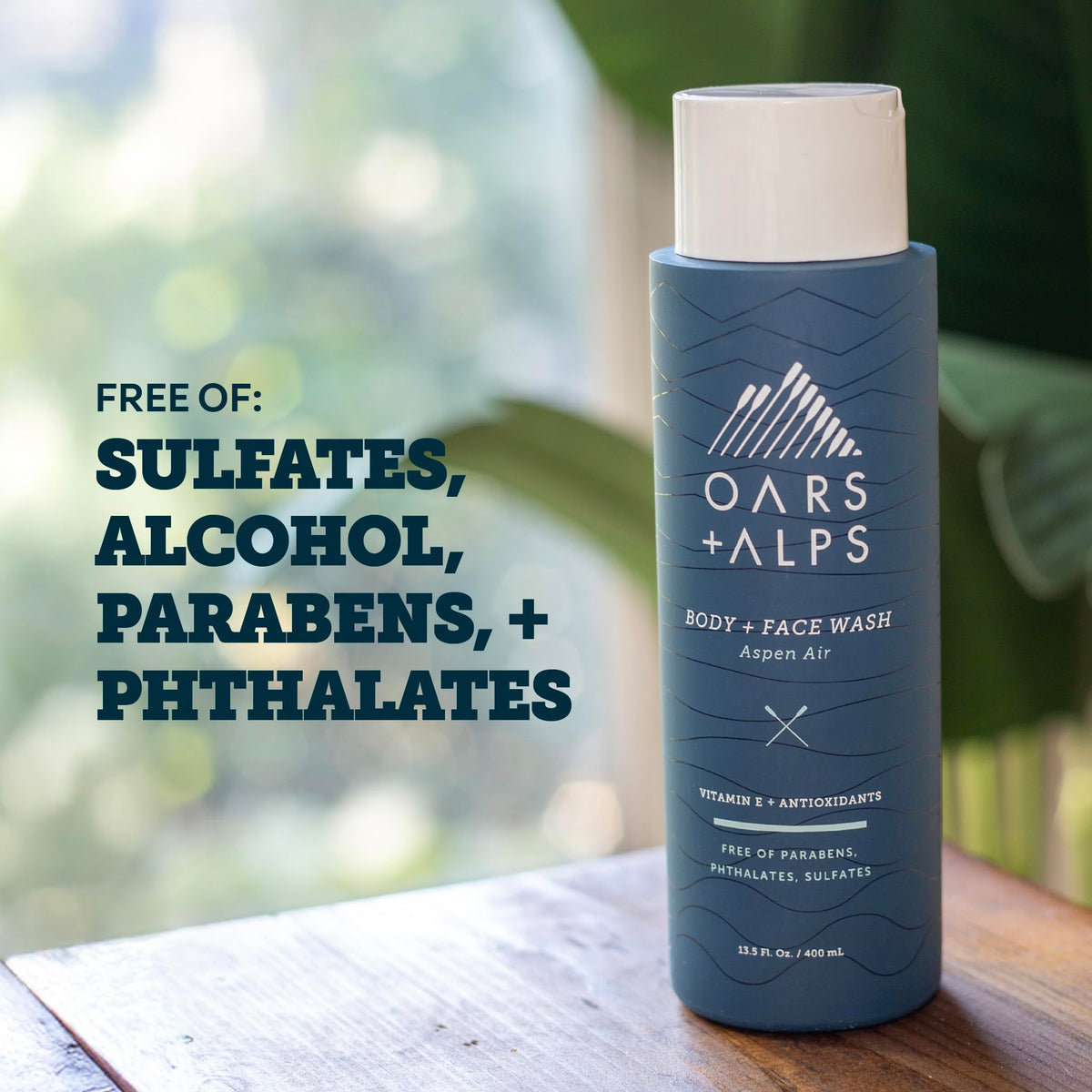 Aspen Air fragrance notes evoke pine, citrus and wildflowers during shower