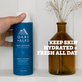 Oars and Alps body wash bottle pump top for easy use