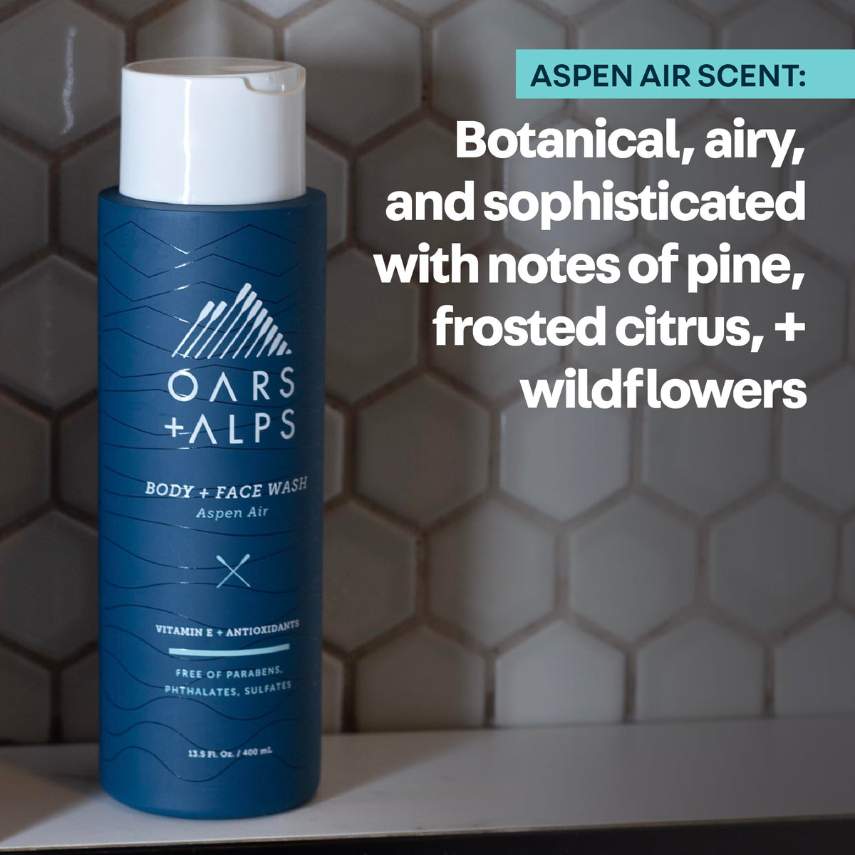 Sulfate-free, paraben-free formula suitable for active lifestyles