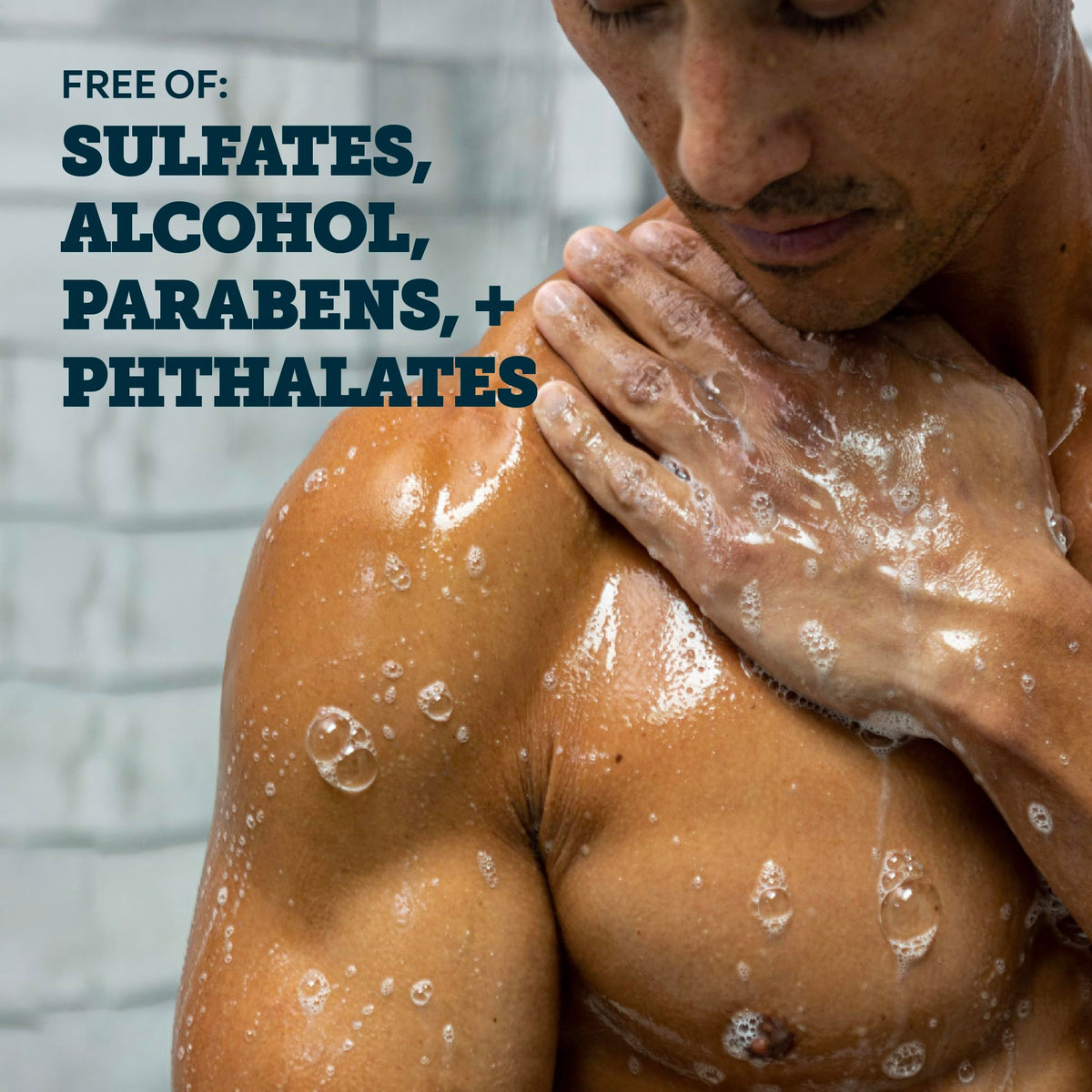 Oars + Alps body wash with vitamin E and antioxidants ingredients