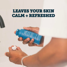 Oars + Alps Calming Balm on skin absorbs quickly.