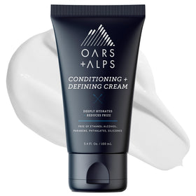 Oars + Alps Conditioning Cream bottle delivering hydration for defined curls.