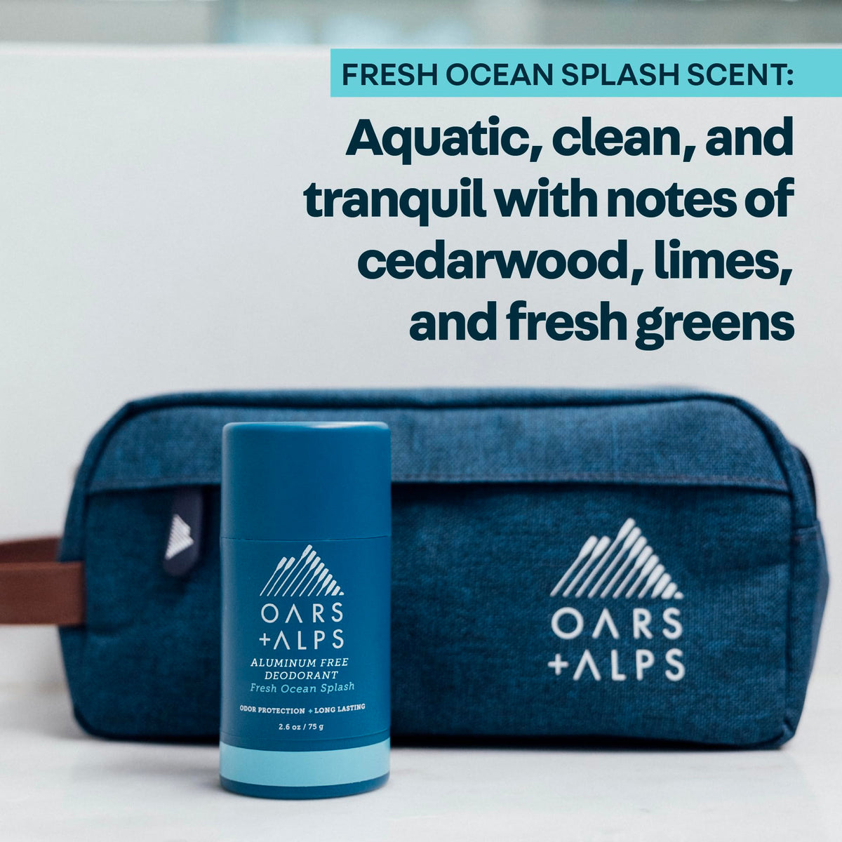 Oars + Alps deodorant 3pk packaging shows value and convenience.