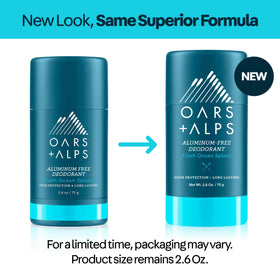 Oars + Alps deodorant provides anti-chafe protection during workouts.
