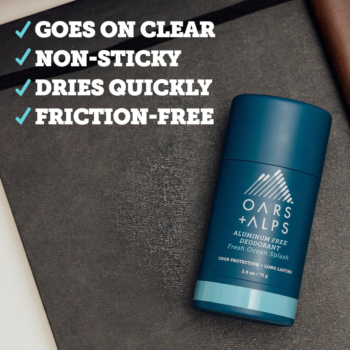 Oars + Alps dermatologist-tested formula supports sensitive skin.