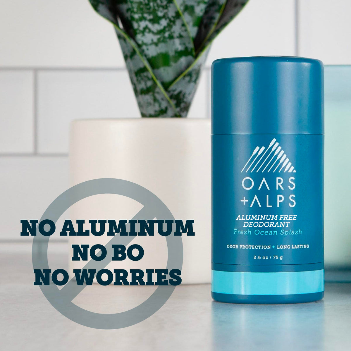 Oars + Alps deodorant ocean-splash scent with cedarwood and lime.