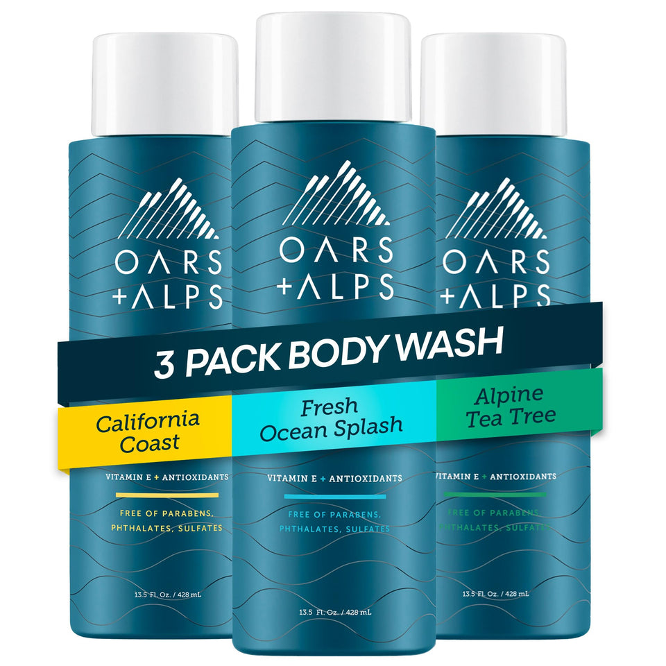 Oars + Alps Fresh Ocean Splash bottle showing refreshing hydration cue and clean design.