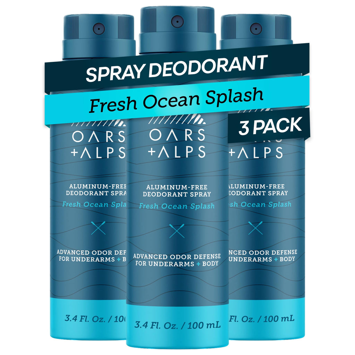 Oars + Alps full-body deodorant spray for all-over freshness and odor control.
