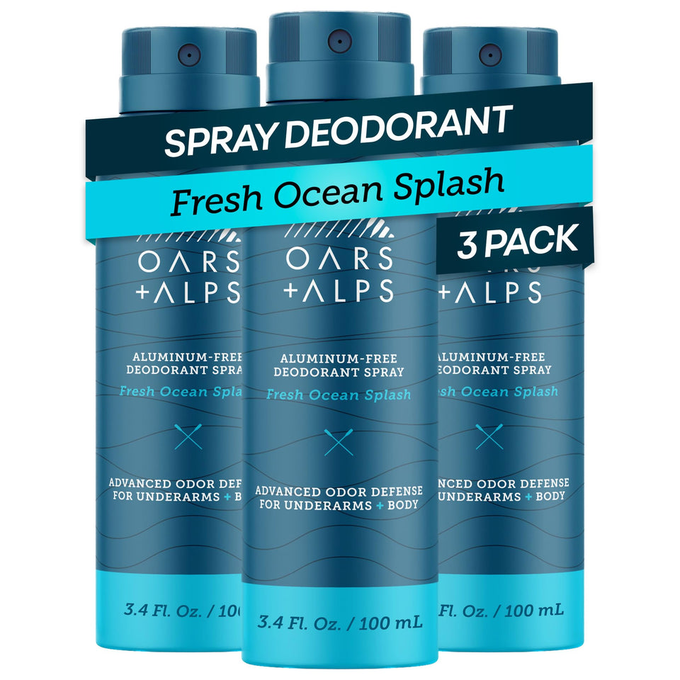 Oars + Alps full-body deodorant spray for all-over freshness and odor control.
