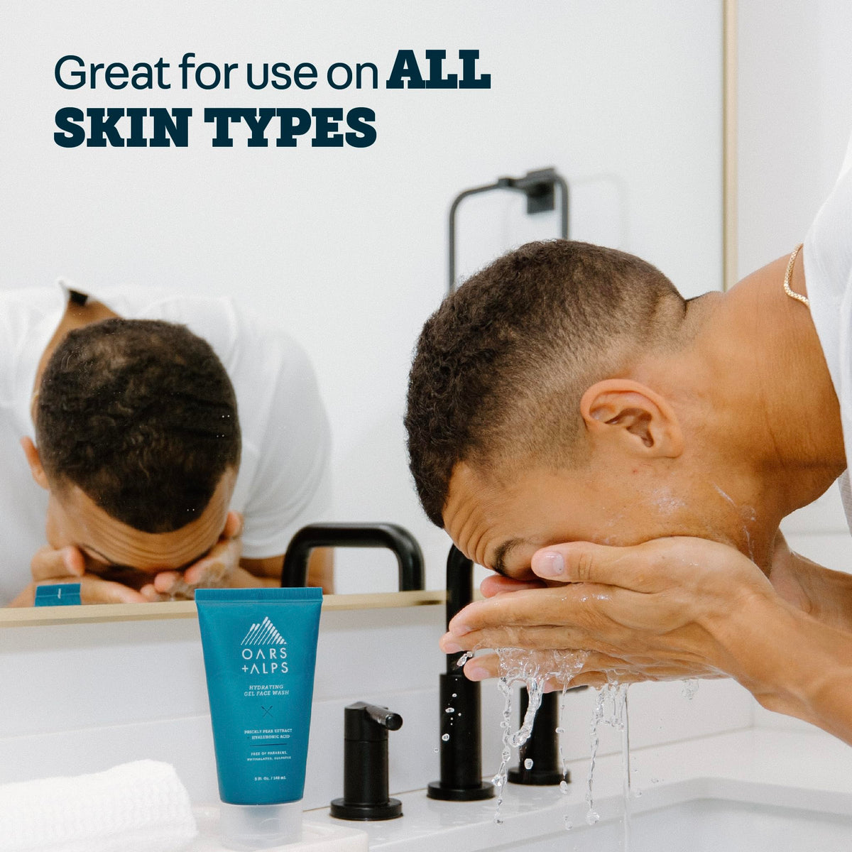 Oars + Alps Sulfate-free formula keeps skin comfortable after cleansing